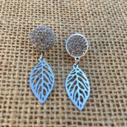 Boucles d'oreilles feuille...