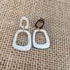 Boucles d'oreilles en acier doré