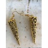 Boucles d'oreilles dorées fantaisies